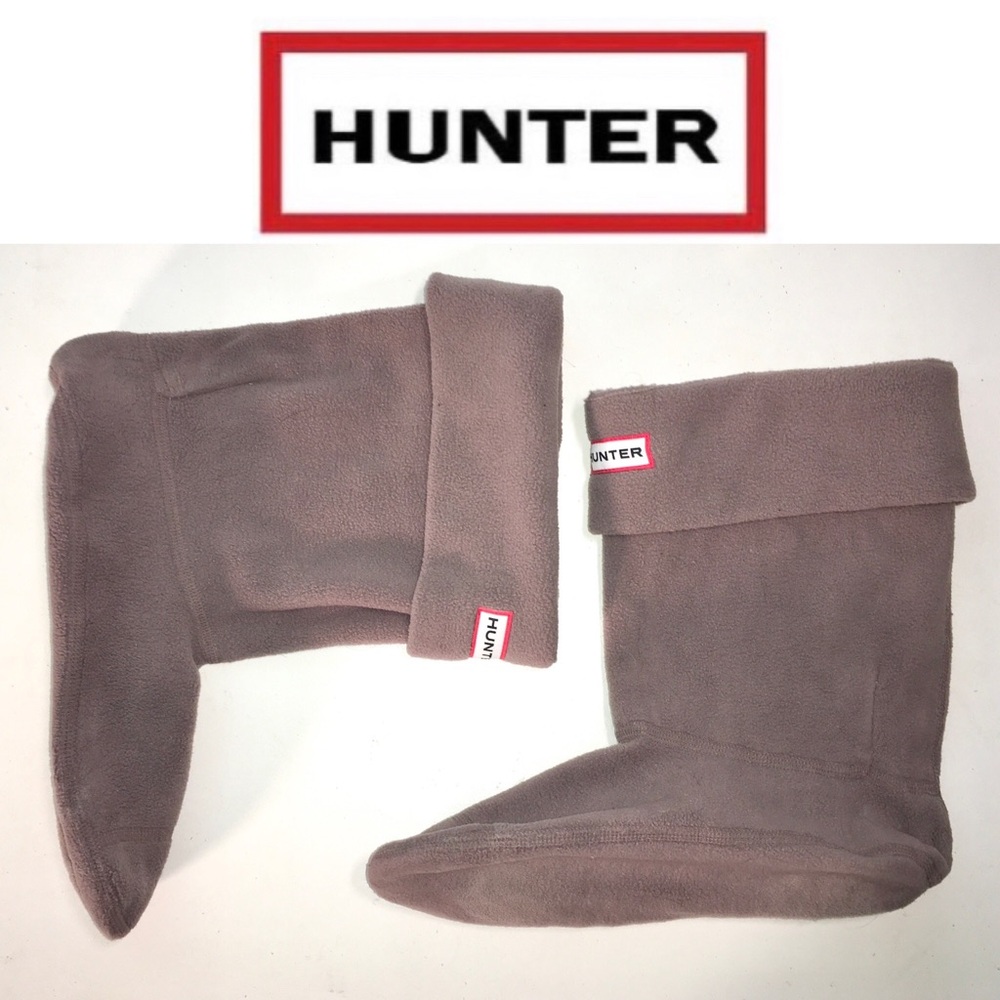 HUNTER taupe fleece boot liners